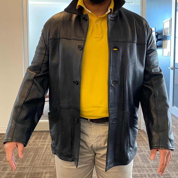 Vintage black Leather jacket - Picture 13 of 15